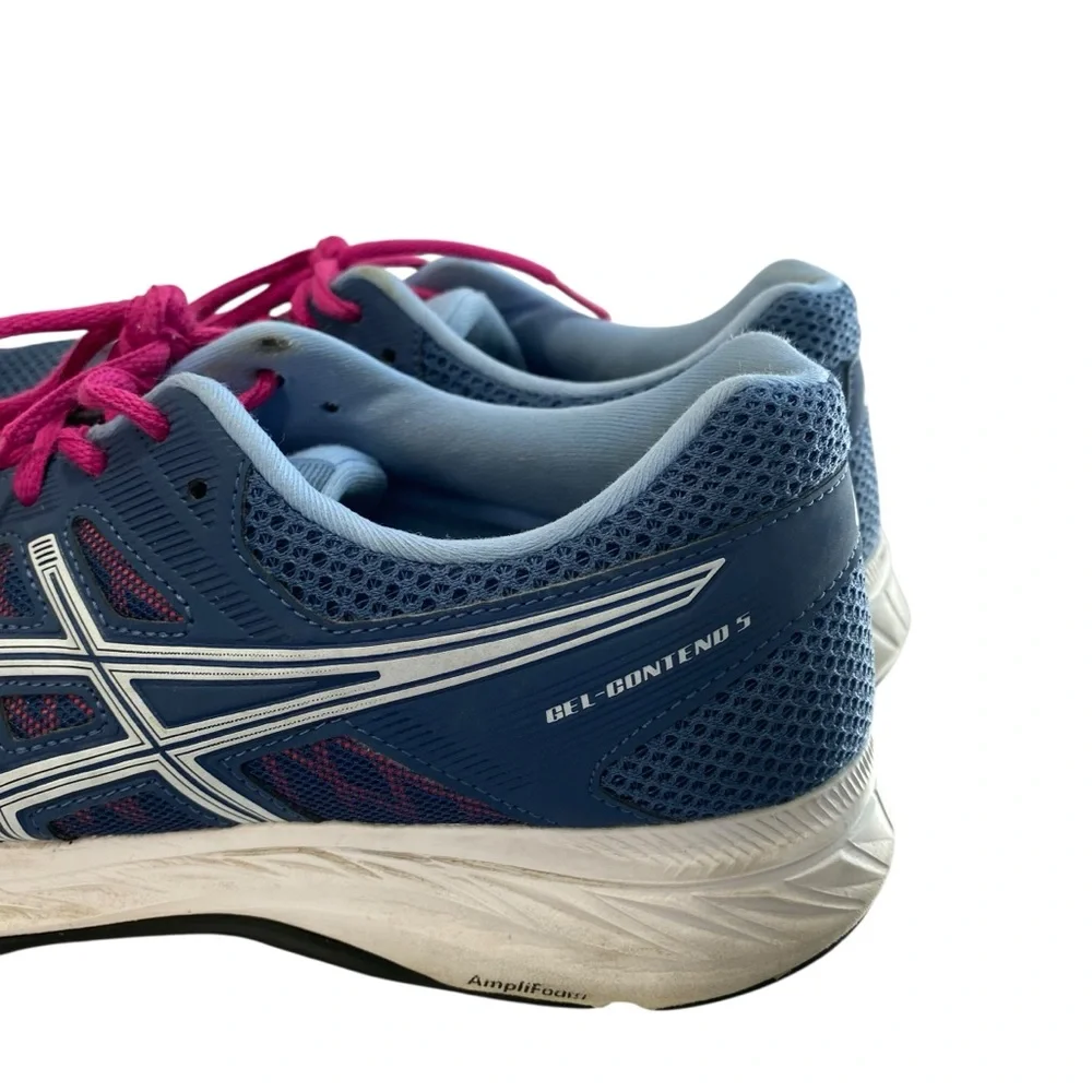 Asics‎ Gel Contend 5 Mens 9.5 Womens 11 F920920 Comfort Running Athletic Sports